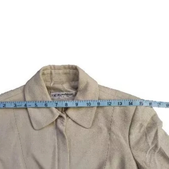 Emporio Armani Women's Size Small Beige Tan Cream Designer Jacket B29#8 - Picture 4 of 8
